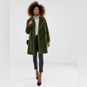 French Connection Green Teddy Jacket